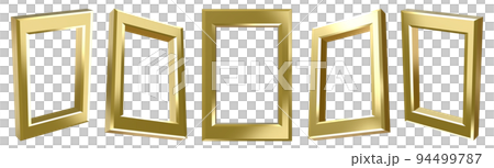 3dレンダリングの金属の枠 94499787