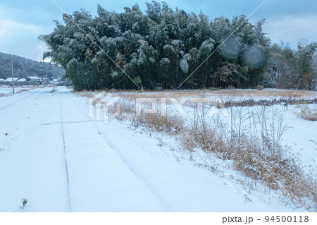 旧国鉄倉吉線の雪景色 旧国鉄倉吉線の雪景色 94500118