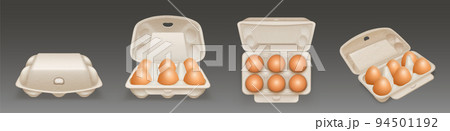 Carton egg tray, blank box package mockup Carton egg tray, blank box package mockup 94501192