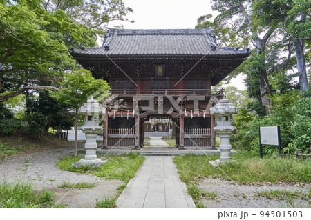 真間山弘法寺の仁王門　千葉県市川市 94501503