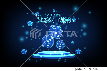 Casino and betting background, Game dices, futuristic digital innovation background vector illustration. Casino and betting background, Game dices, futuristic digital innovation background vector illustration. 94502680