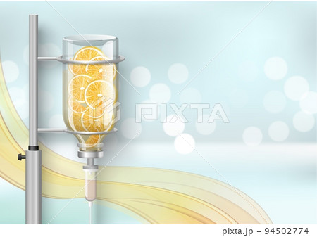 Medical dropper system for vitamin infusion vector Medical dropper system for vitamin infusion vector 94502774