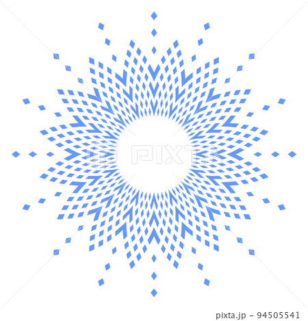 Abstract Decorative Round Design Element. Blue Circle Radial Pattern. Abstract Decorative Round Design Element. Blue Circle Radial Pattern. 94505541