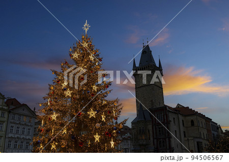 Old Town Square at Christmas time, Prague, Czech Republic 94506567