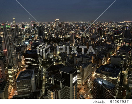 コンラッド大阪から見た高層ビルの夜景 コンラッド大阪から見た高層ビルの夜景 94507987