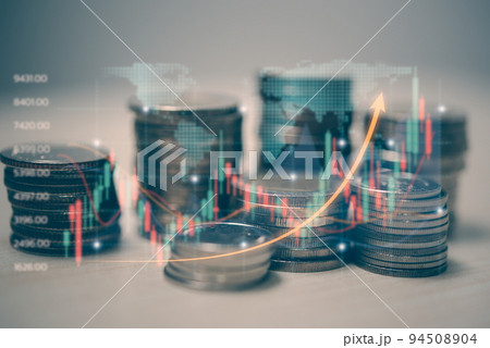 Investor stock graph trading profit chart currency growth accounting data economic finance investment business diagram Investor stock graph trading profit chart currency growth accounting data economic finance investment business diagram 94508904