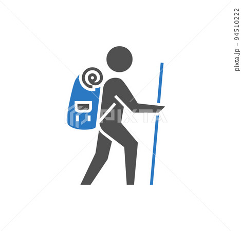 Backpacker Related Vector Glyph Icon 94510222
