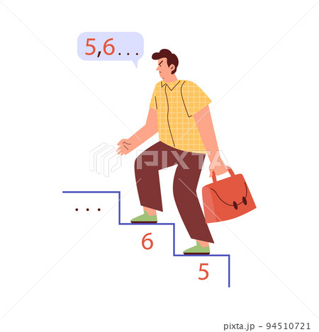 Obsessive compulsive disorder OCD and perfectionism banner, flat vector. Obsessive compulsive disorder OCD and perfectionism banner, flat vector. 94510721