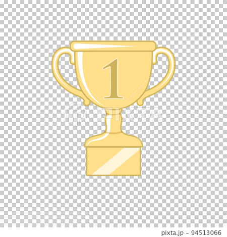 Winner prize gold trophy cup number one clipart vector Winner prize gold trophy cup number one clipart vector 94513066