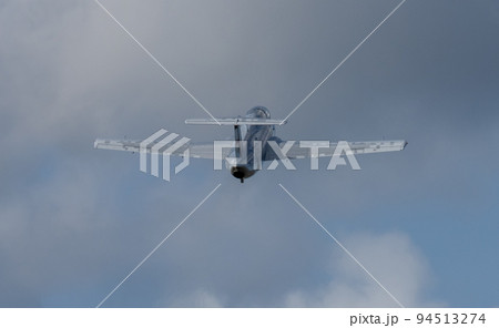 The Aero L-29 Delfin training aircraft performs a training flight at the Oreshkovo airfield. 94513274