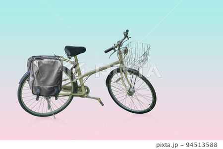 yellow bike basket