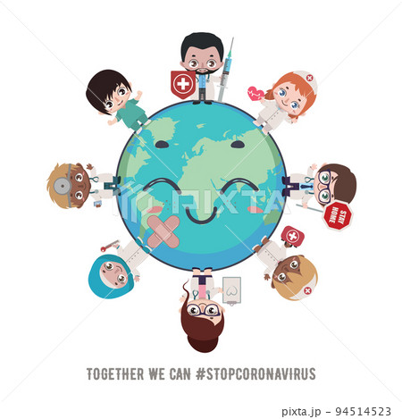 Hero doctors and nurses healing the world 94514523