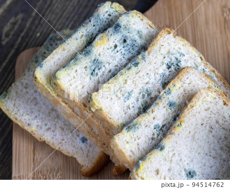 Covered with green mold, close up 94514762