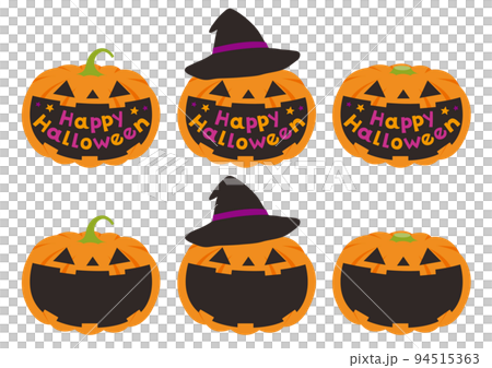 ハロウィン_かぼちゃ_フレーム_セット_1 94515363