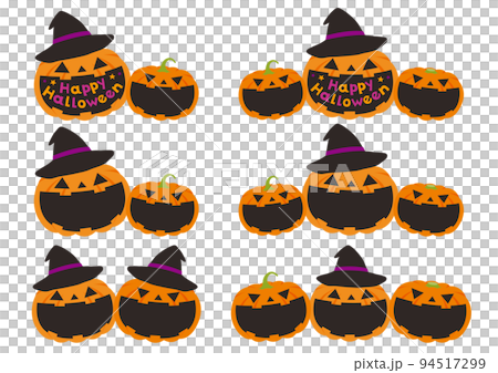 ハロウィン_かぼちゃ_フレーム_セット_3 ハロウィン_かぼちゃ_フレーム_セット_3 94517299