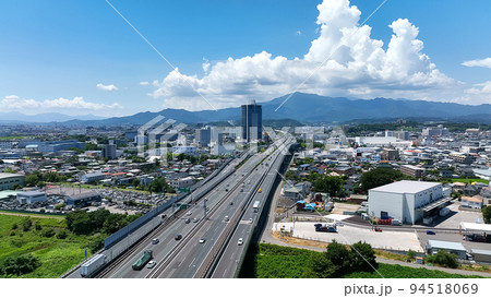 都市と橋　空撮 94518069