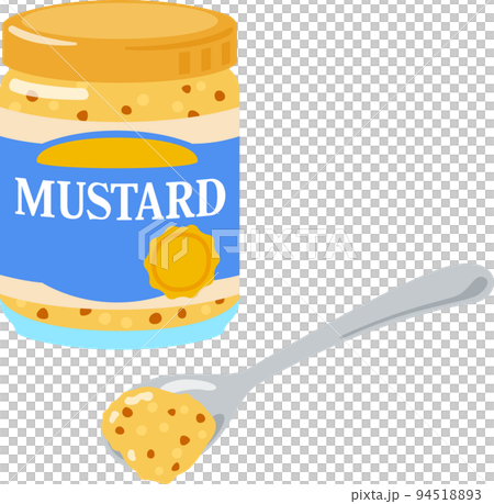 grainy mustard in jar 94518893