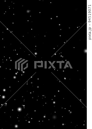 White snow overlay layer on black background, snowflakes bokeh and snowfall for Christmas and holiday design concept 94519071