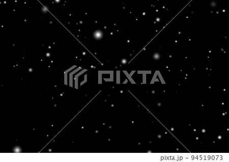 White snow overlay layer on black background, snowflakes bokeh and snowfall for Christmas and holiday design concept 94519073