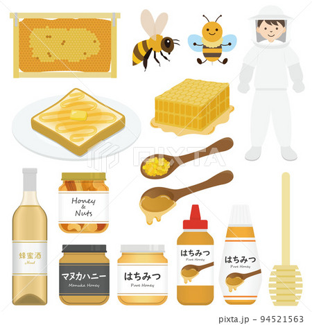蜂蜜のイラストセット 94521563