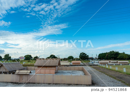 三重県明和町 復元された斎宮跡の10分の1史跡全体模型 三重県明和町 復元された斎宮跡の10分の1史跡全体模型 94521868