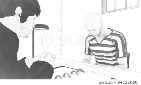 警察 取調室 男性 イラスト 警察 取調室 男性 イラスト 94522080