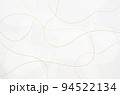 シンプルな金色模様の白い和紙のテクスチャ_和風モダン背景 94522134