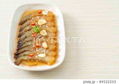 Korean Style Pickled Prawns or Korean Soy Sauce Pickled Shrimp Korean Style Pickled Prawns or Korean Soy Sauce Pickled Shrimp 94522233