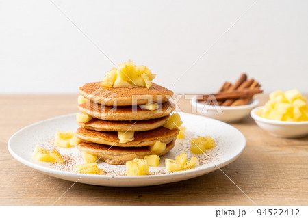 apple pancake or apple crepe 94522412