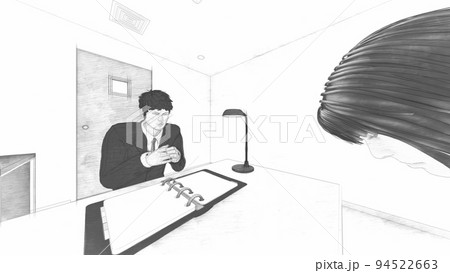 警察 取調室 女性 イラスト 警察 取調室 女性 イラスト 94522663
