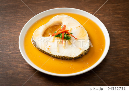 Steamed Cod Fish with Soy Sauce 94522751