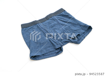 blue men underwear on white background blue men underwear on white background 94523587