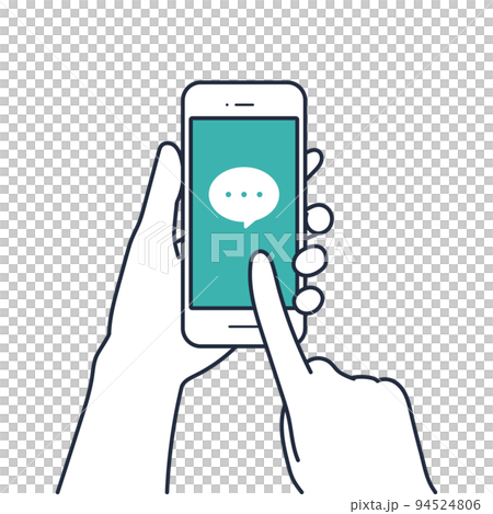 スマートフォン・チャット・メッセージ・メール・SNS・コミュニケーション 94524806