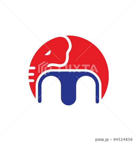 M elephant icon vector concept design template M elephant icon vector concept design template 94524856