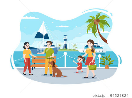 Yachts Template Hand Drawn Cartoon Flat Illustration with People Dancing, Sunbathing, Drinking Cocktails and Relaxing on Cruise Yacht at Ocean Yachts Template Hand Drawn Cartoon Flat Illustration with People Dancing, Sunbathing, Drinking Cocktails and Relaxing on Cruise Yacht at Ocean 94525324