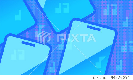 スマホと音楽の背景画像 スマホと音楽の背景画像 94526054