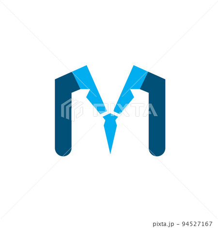 M letter suit icon vector concept design template 94527167
