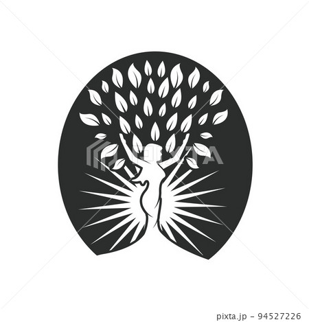 woman tree icon vector illustration concept design template woman tree icon vector illustration concept design template 94527226