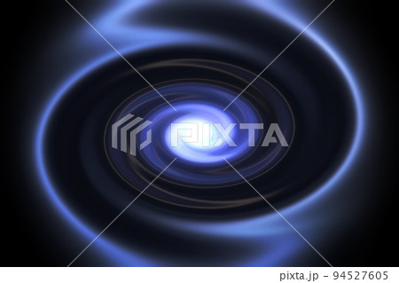 宇宙空間のワープをイメージした背景素材（ワームホール ・ブラックホールのイメージ） 94527605