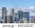 愛知県名古屋市　晴天のJR名古屋駅周辺の高層ビル群と周辺の街並 94528287
