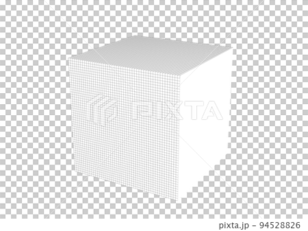 3d 渲染白色立方體 94528826