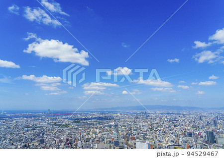 あべのハルカス展望台から見た大阪の都市風景 あべのハルカス展望台から見た大阪の都市風景 94529467