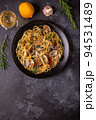 Seafood pasta with clams Spaghetti alle Vongole. 94531489