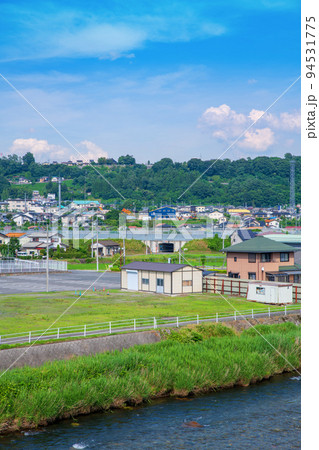 沼田市街地 利根川 地蔵橋かの眺め 新緑の季節 沼田市街地 利根川 地蔵橋かの眺め 新緑の季節 94531775