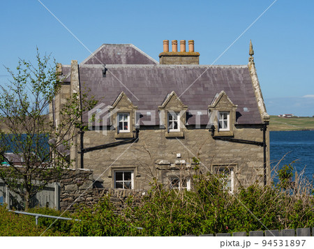 The city of Lerwick and the shetland islands in scotland The city of Lerwick and the shetland islands in scotland 94531897