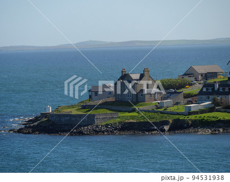 The city of Lerwick and the shetland islands in scotland 94531938