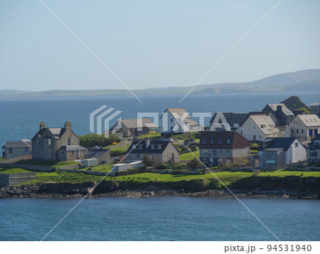The city of Lerwick and the shetland islands in scotland 94531940