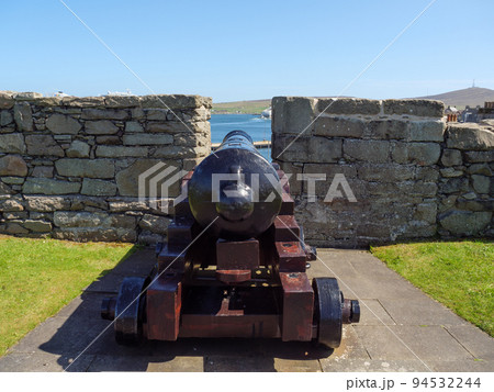 The city of Lerwick and the shetland islands in scotland 94532244