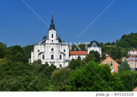 Lysice - A beautiful old castle in the Czech Republic. A summer sunny day and a tip for a family trip, a popular tourist spot. Lysice - A beautiful old castle in the Czech Republic. A summer sunny day and a tip for a family trip, a popular tourist spot. 94532329