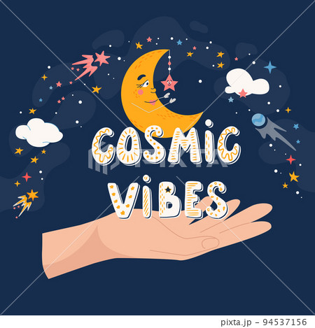 Cartoon Moon Flat Postcard 94537156